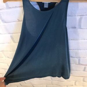 Old Navy teal A line tank